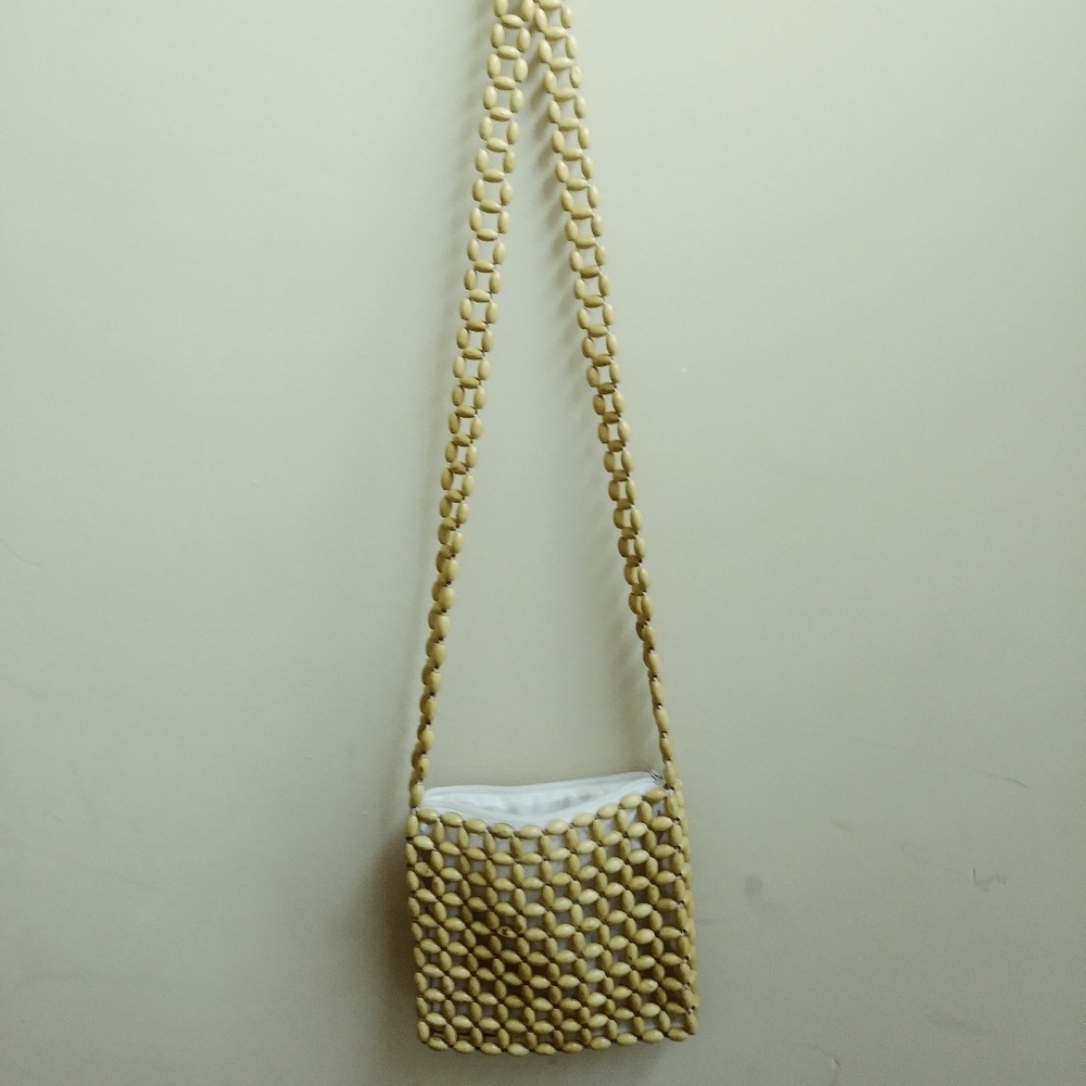 Vintage Beaded Crossbody Bag